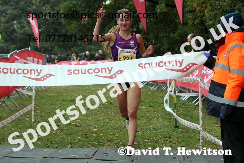 Junior womens 2021 National Cross Country Relays, Berry Hill Park, Mansfield. Photo: David T. Hewitson/Sports for All Pics